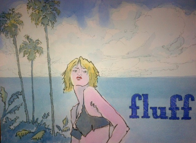 Blonde, Fluff and Palm Trees by Marc Vespi